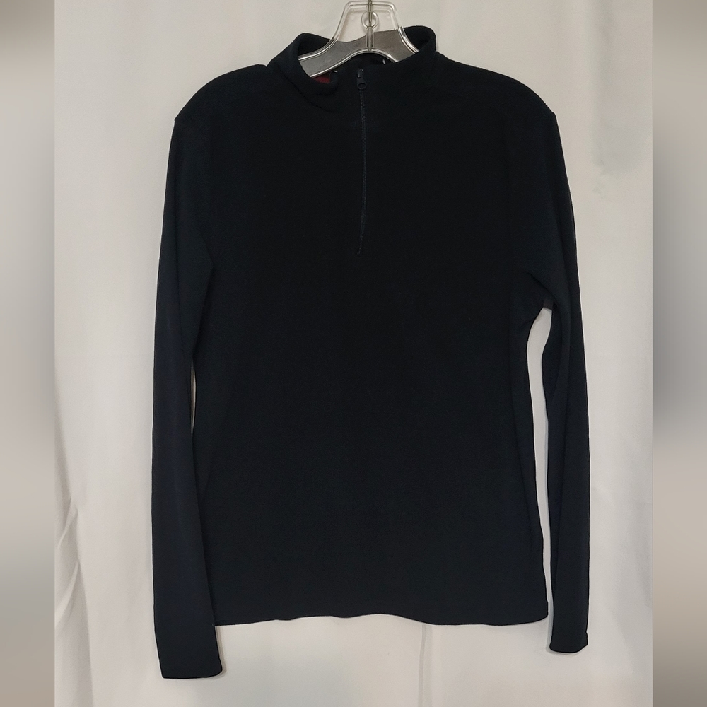 Avalanche Men's Black Quarter Zip Pullover Sweater Size Small EUC